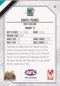 2011 Select AFL Champions #126 Danyle Pearce Back
